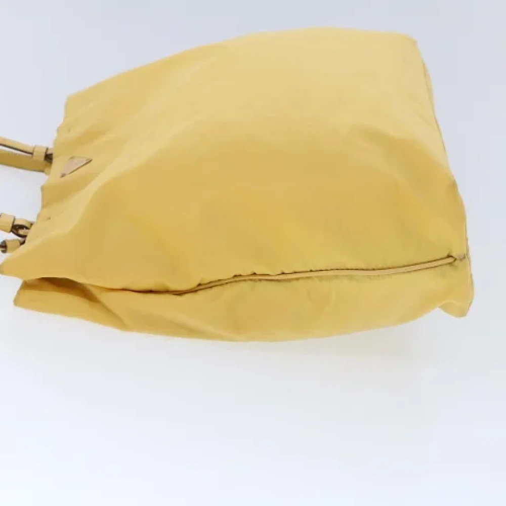 Prada Vintage Pre-owned Fabric totes Yellow Dames