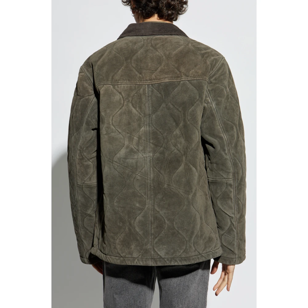 AllSaints Suède jas Dakota Green Heren