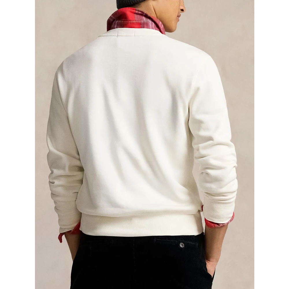 Ralph Lauren Sweatshirt met ronde hals en Polo Beer Beige Heren