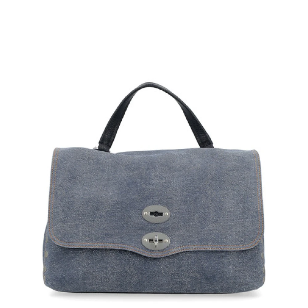 Zanellato Denim Blue Genova Schoudertas Blue Dames