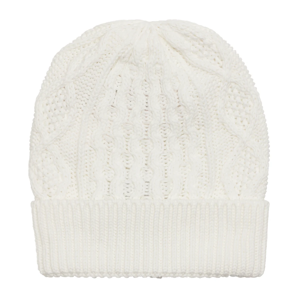 American Dreams Witte Katoenen Beanie Gemaakt in Italië White Dames