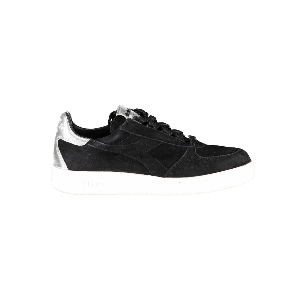 Diadora Women's Black Leather Sneaker - Sneakers - 3 1/2 Uk - Shoes