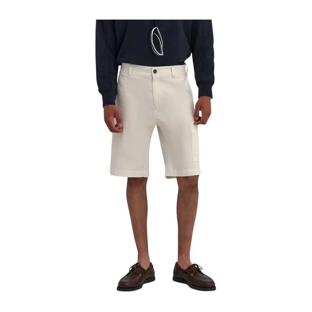 Murphy&Nye White Half Dek Short - Male - Casual Shorts - W34 - Shorts
