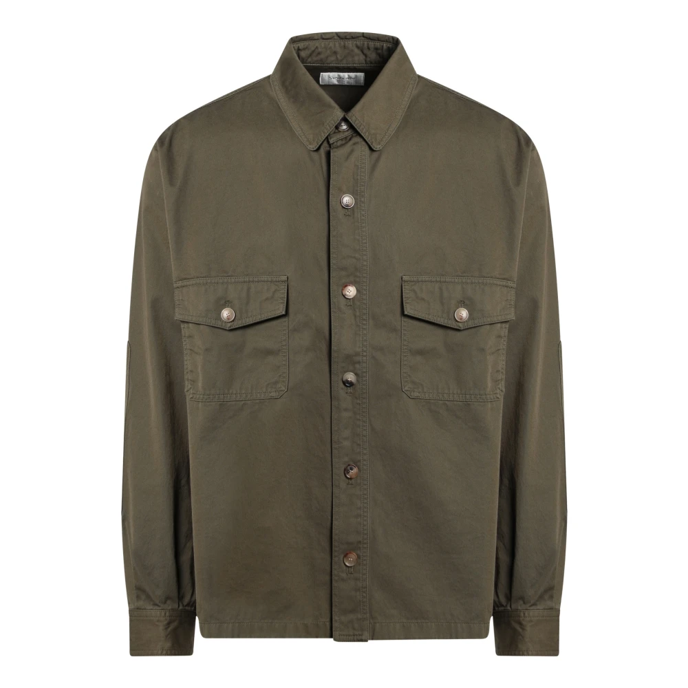 Saint Laurent Lange mouwen overhemd Green Heren