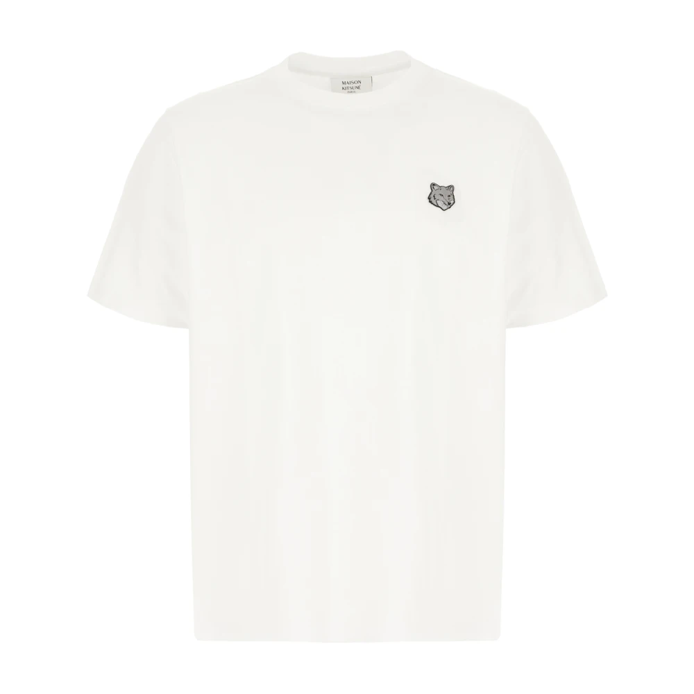 Maison Kitsuné Casual Katoenen T-Shirt voor Mannen White Heren