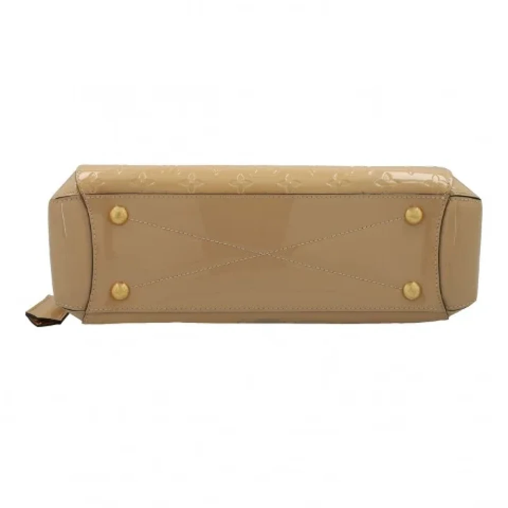 Louis Vuitton Vintage Pre-owned Leather handbags Beige Dames