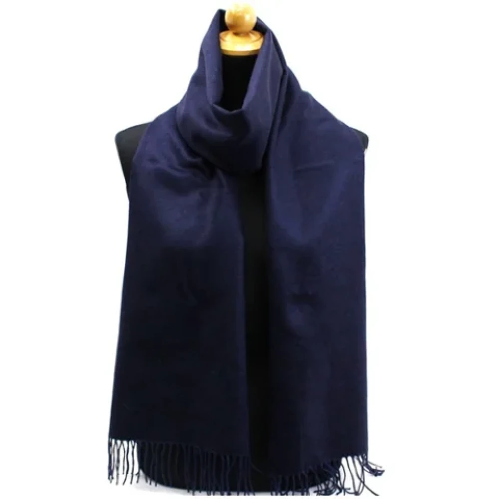 Salvatore Ferragamo Pre-owned Silk scarves Blue Dames