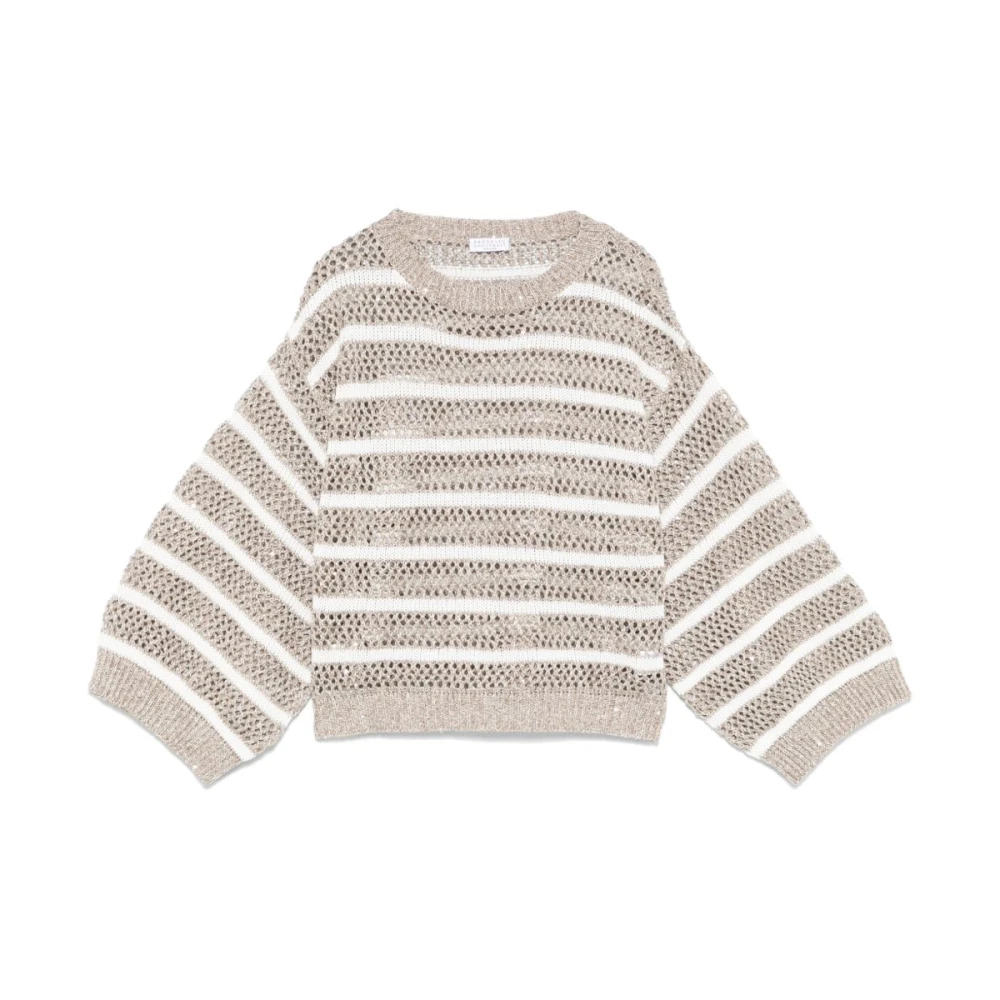 BRUNELLO CUCINELLI Beige Sweaters voor een stijlvolle look Beige Dames