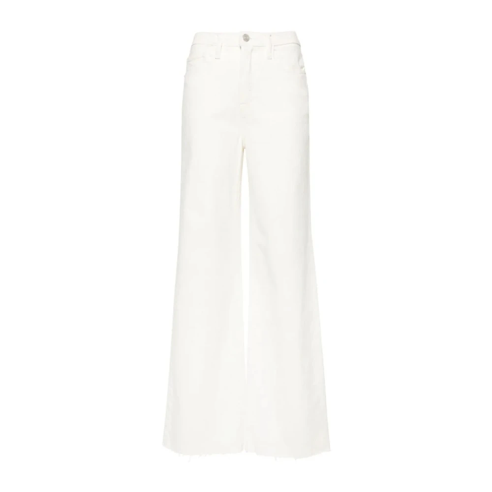 Frame Wijde Pijp Jeans White Dames