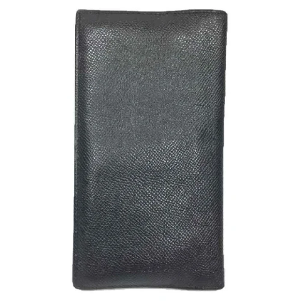 Bvlgari Vintage Pre-owned Leather wallets Black Dames