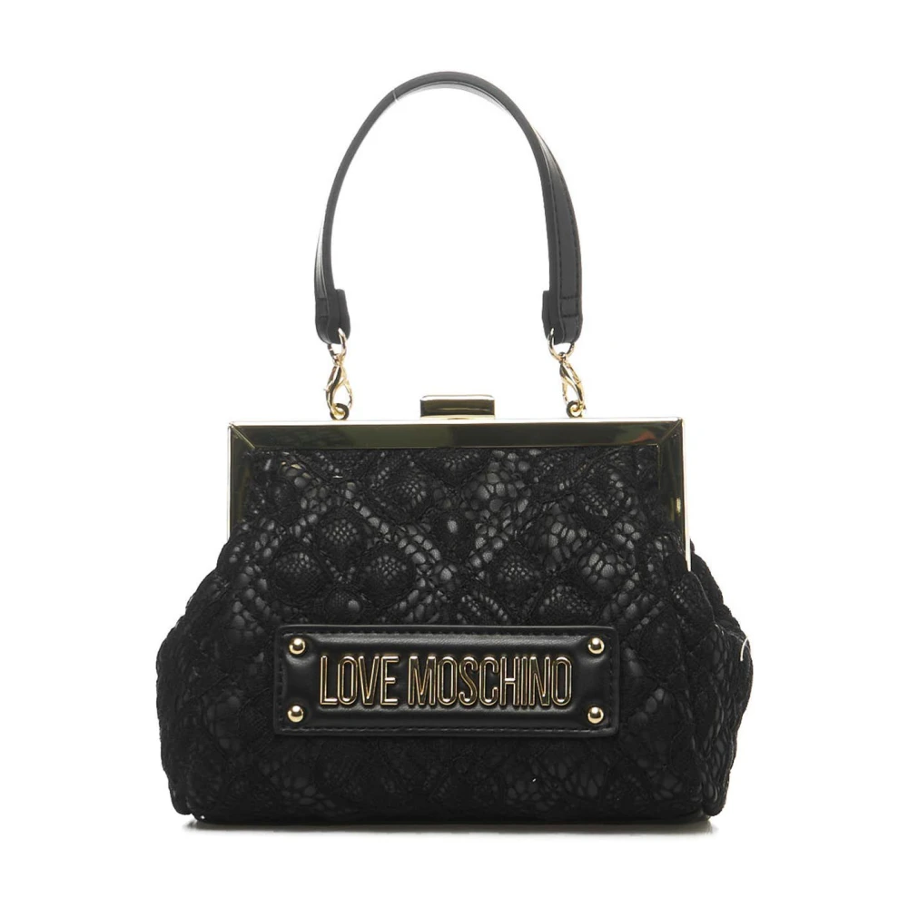 Love Moschino Crossbody bags Quilted Lace in zwart