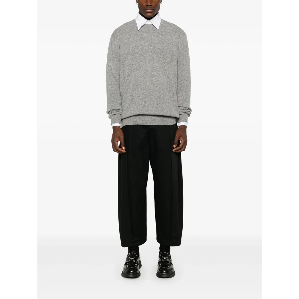 Comme des Garçons Grijze Wol Ribtrui Gray Heren