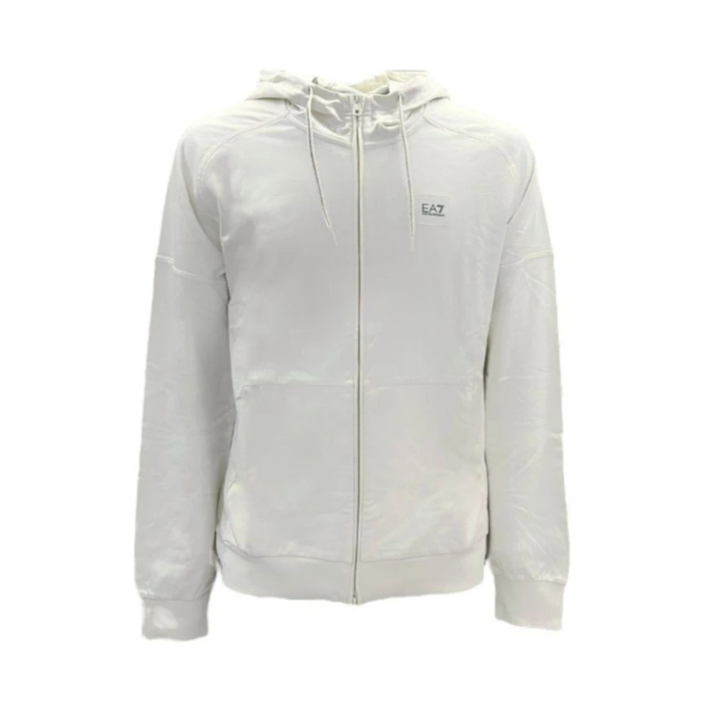 Emporio Armani Ea7 Herren Beige Sweatshirts & Hoodies, Mgröße: