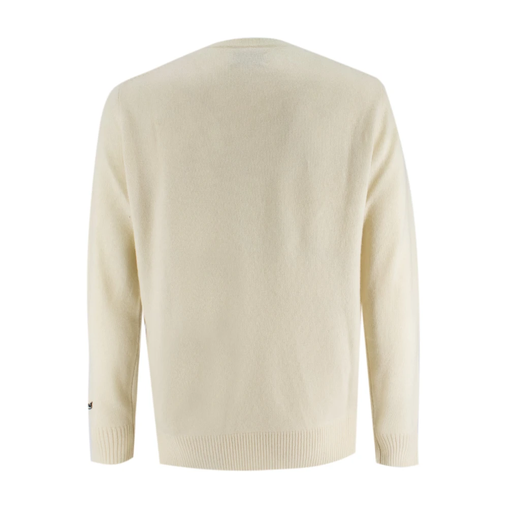 MC2 Saint Barth Winter Gebreide Crew-Neck Jumper Beige Heren