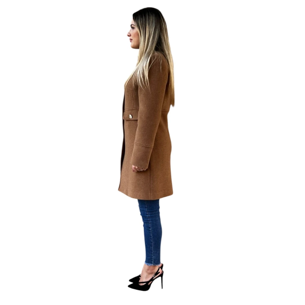 Liu Jo Stijlvolle Winterjas Brown Dames