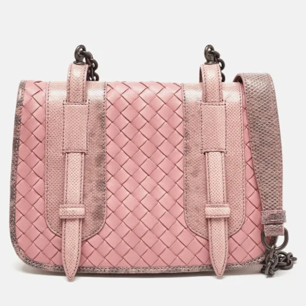 Bottega Veneta Vintage Pre-owned Leather shoulder-bags Pink Dames
