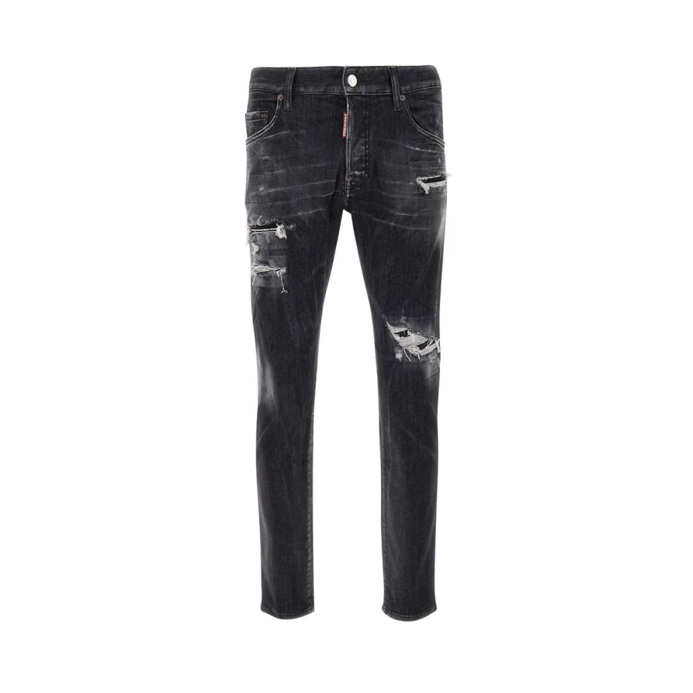 Dsquared2 Men's Black Slim Fit Jeans, Xl, Jeans By