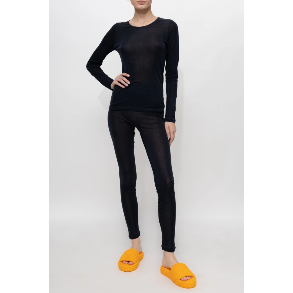 Hanro Zijden leggings Black Dames