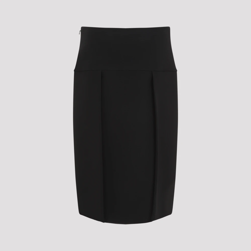 Khaite Zwarte Rok Aw24 Damesmode Black Dames