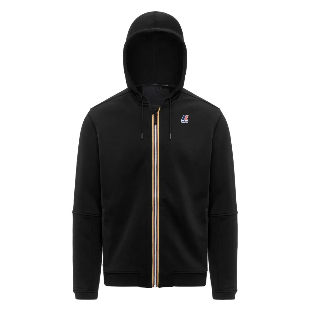 K-Way Uomo Nero Felpe, L, New,