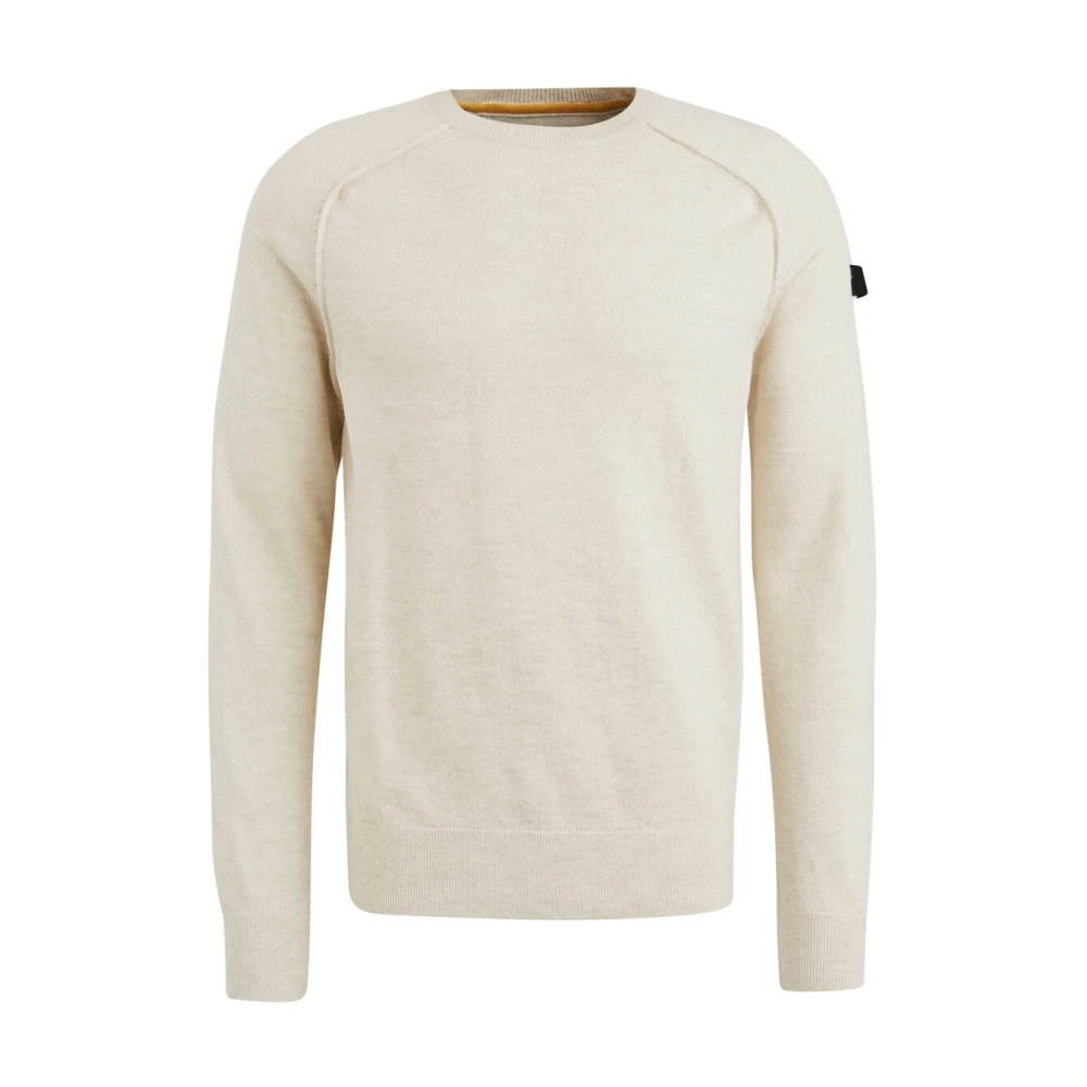 PME Legend R-neck soft blend pullover Beige Heren