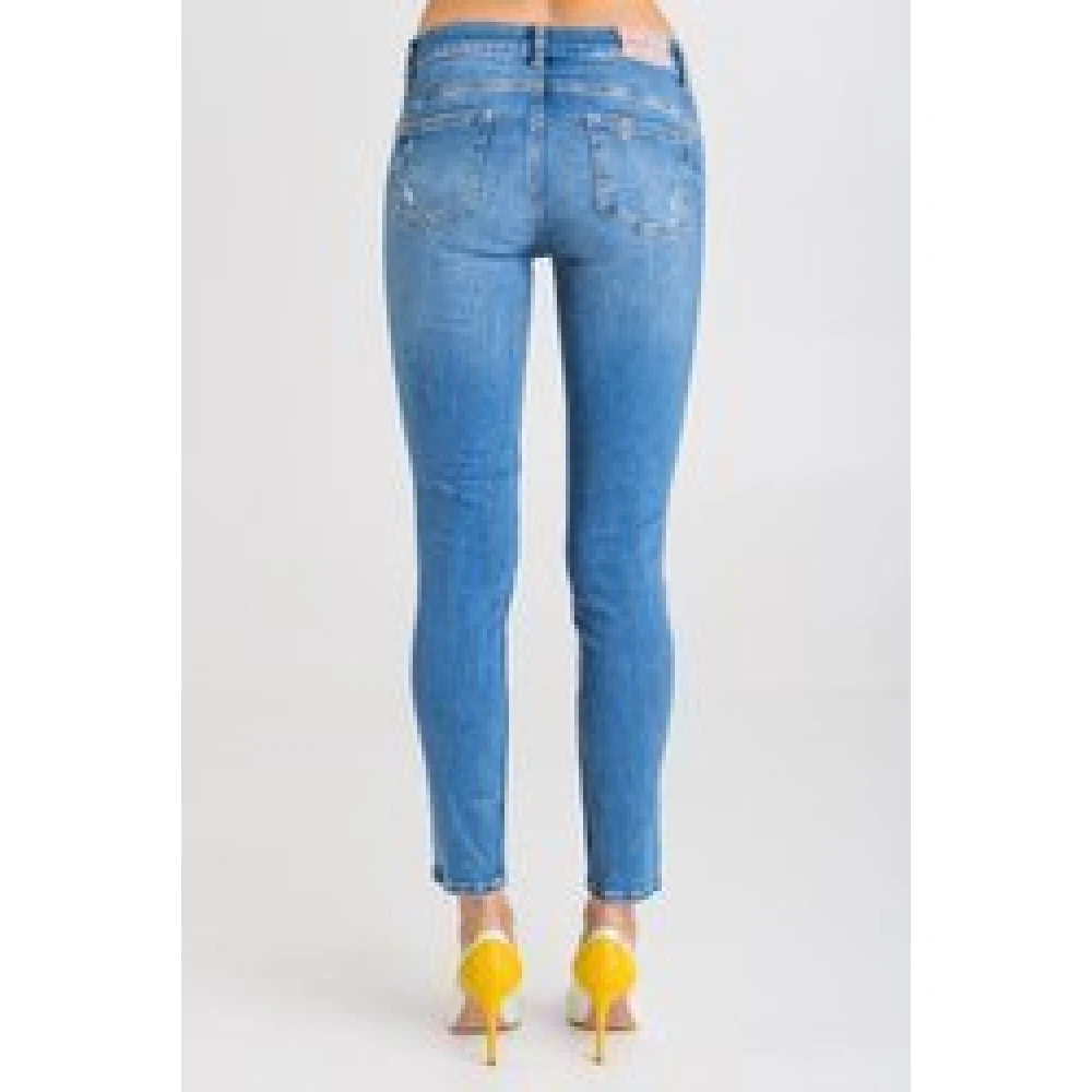 Liu Jo Blauwe Jeans Slim Fit Lente Zomer Collectie Blue Dames
