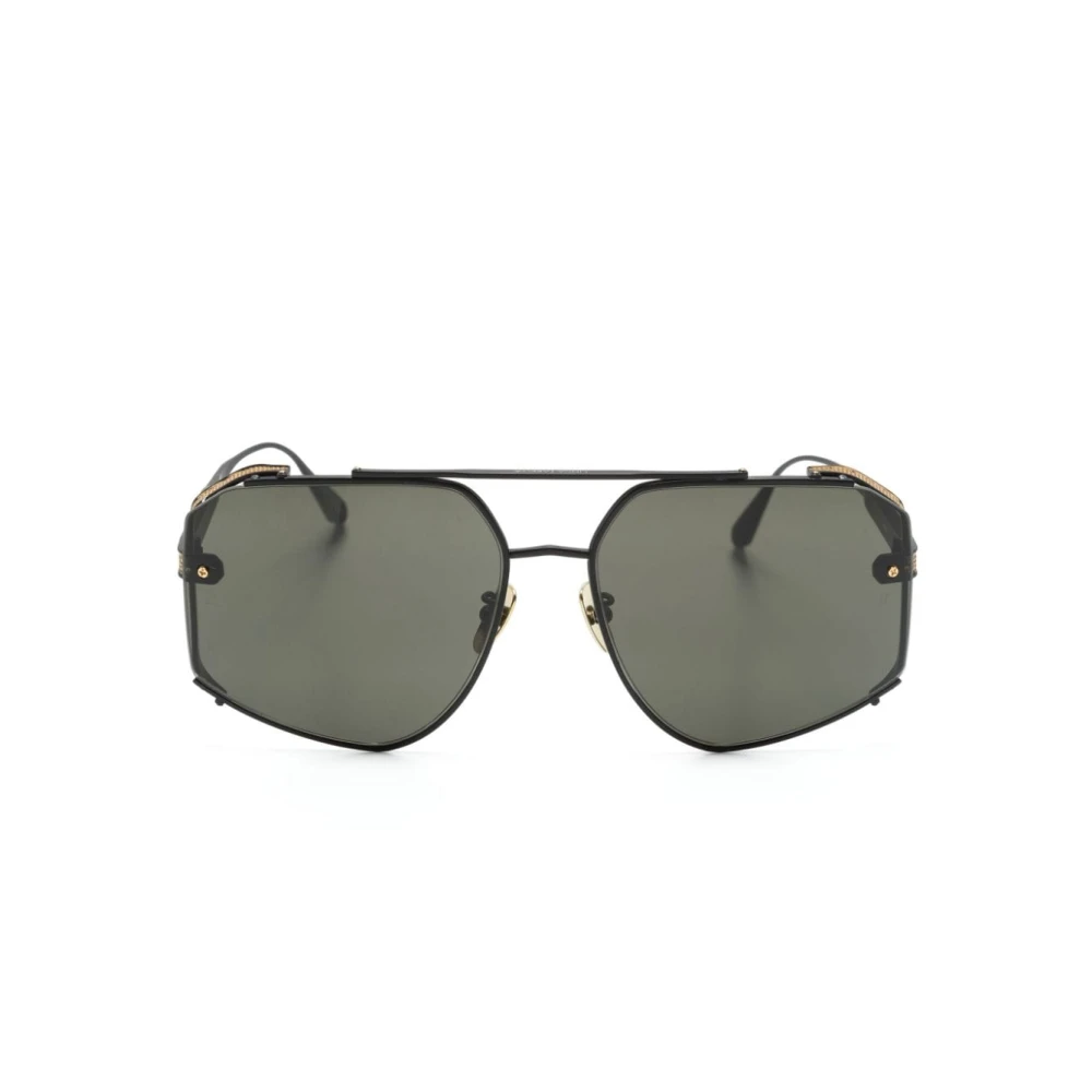 Linda Farrow Black Sunglasses, Female, 61 Mm, Lfl1505 C1 Sun Sunglasses