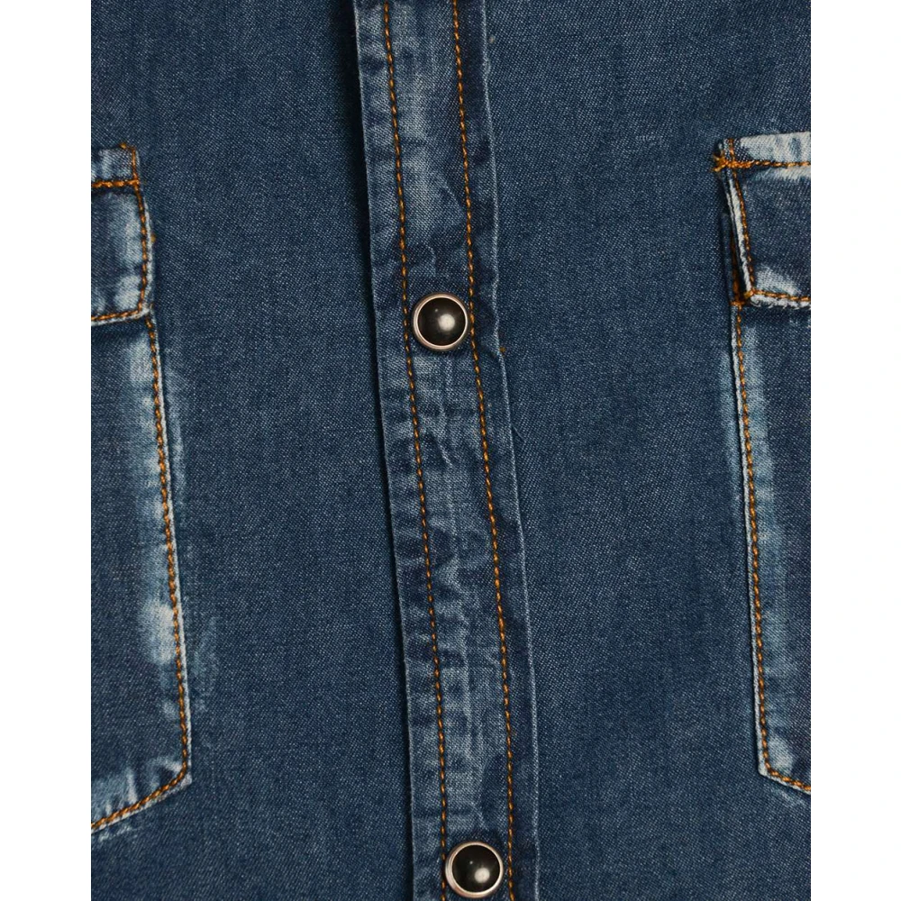 Daniele Alessandrini TRE Shirt Blue Heren