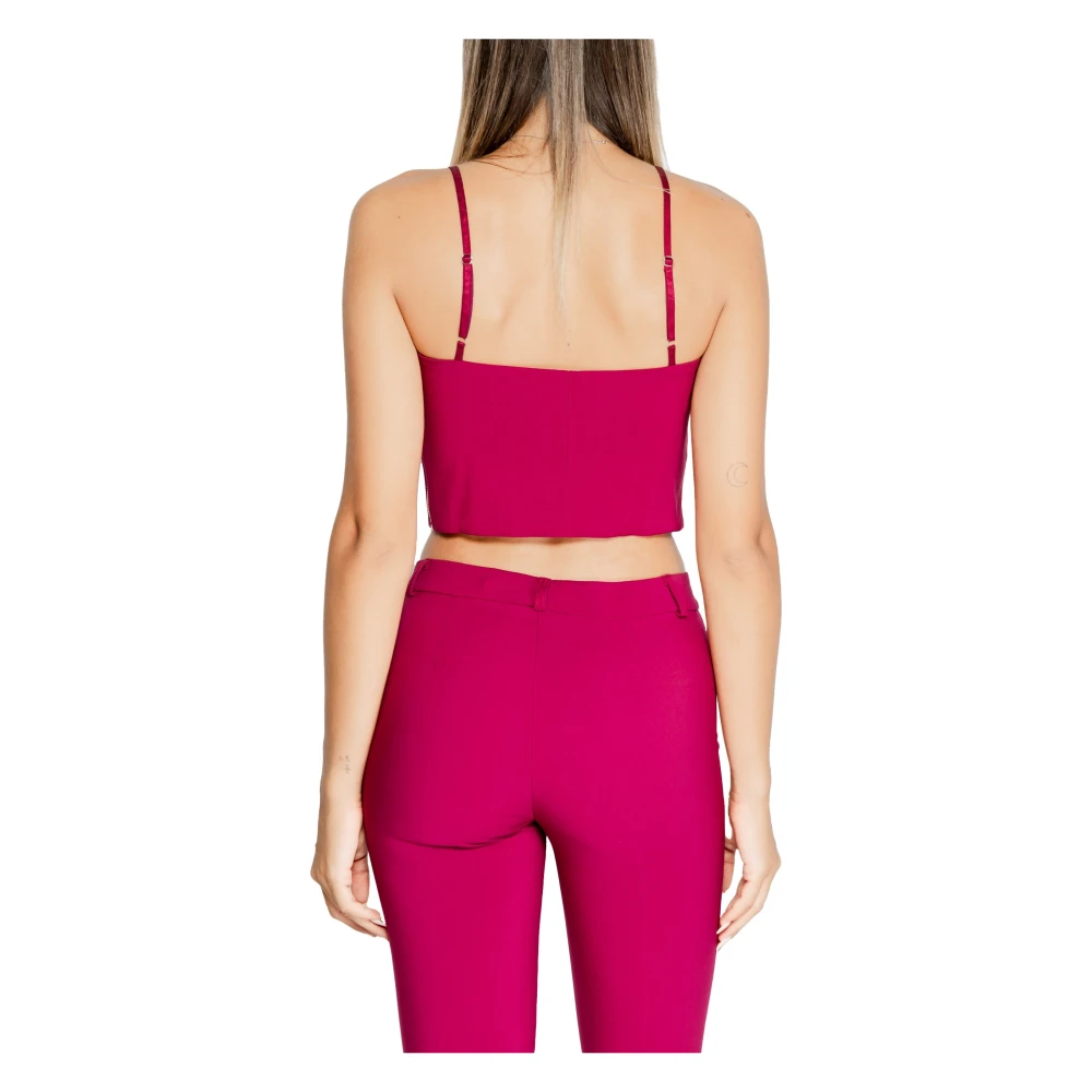 RINASCIMENTO Mouwteloze Sweetheart Top met Rits Red Dames