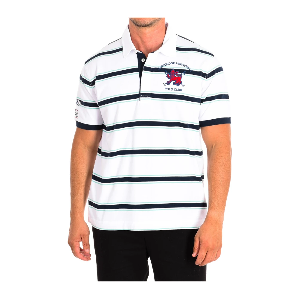 La Martina Men's White Short Sleeve Polo Shirt