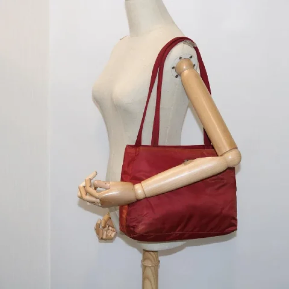 Prada Vintage Pre-owned Fabric prada-bags Red Dames