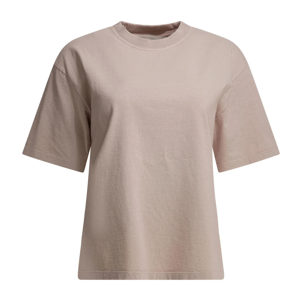 Golden Goose Women's Gray/Golden T-Shirt With Reverse Logo On Back