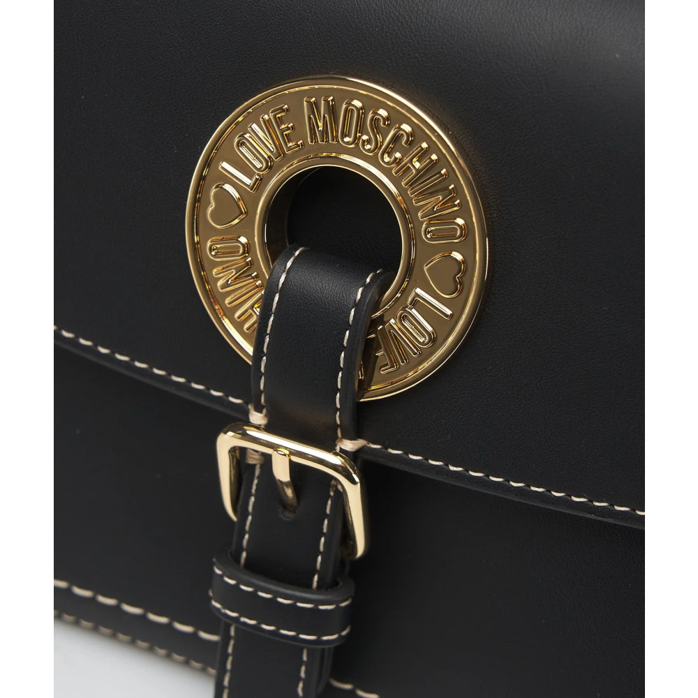 Love Moschino Zwarte Clutch Tas Elegante Stijl Black Dames