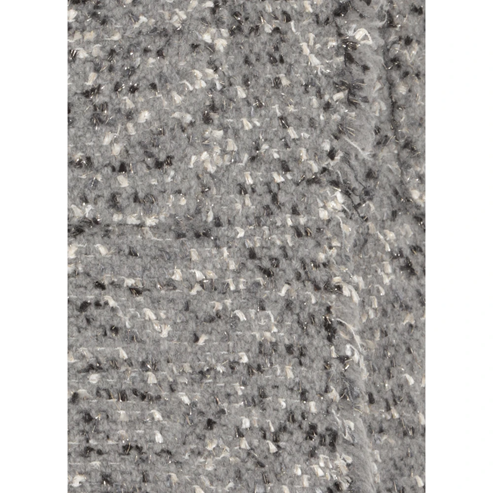 Kangra Grijze Kasjmier Wollen Jas met Lurex Gray Dames