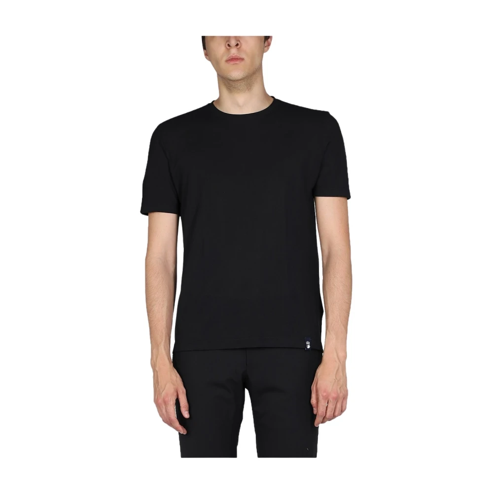 Drumohr Logo T-Shirt Stijlvol Ontwerp Black Heren