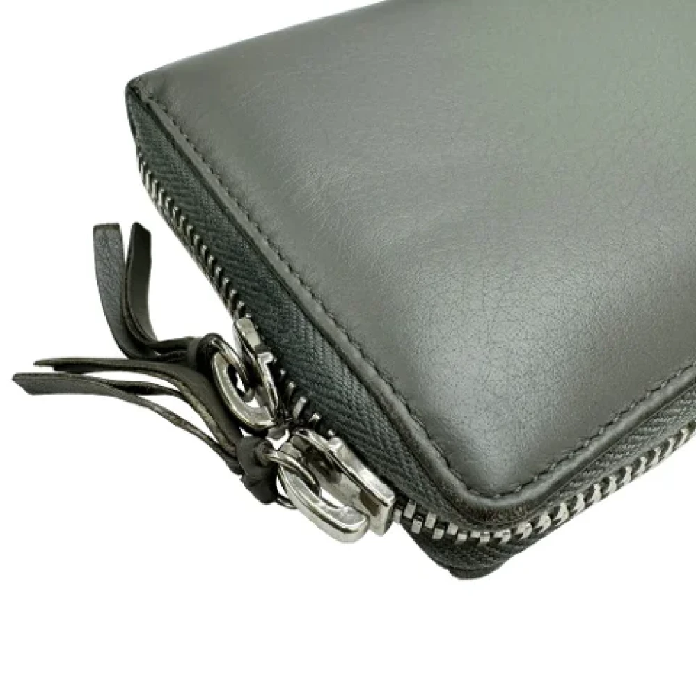 Balenciaga Vintage Pre-owned Leather wallets Gray Dames