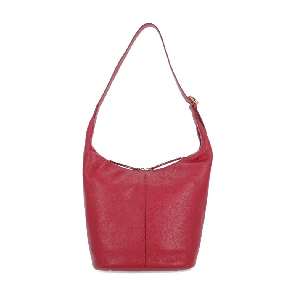 Coccinelle Rode Schoudertas van Leer voor Vrouw Red Dames