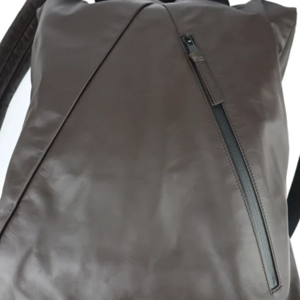 Bottega Veneta Vintage Pre-owned Leather backpacks Brown Dames