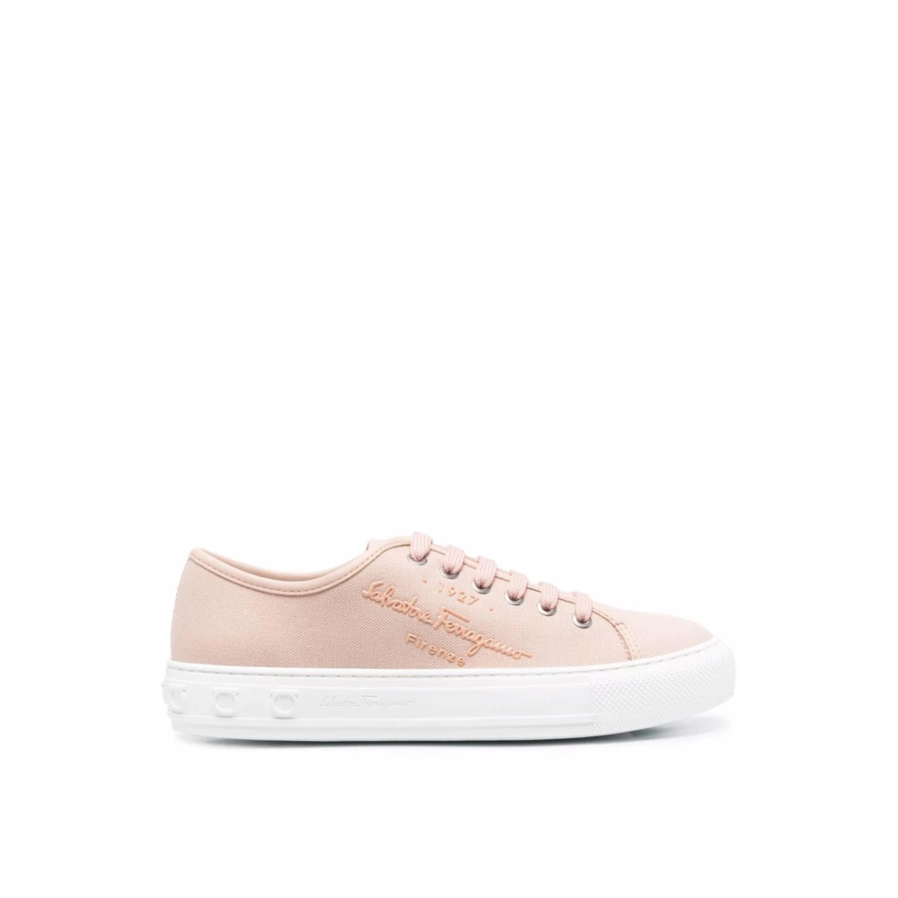 Ferragamo Eco Logo Sneakers Dames Schoenen Roze