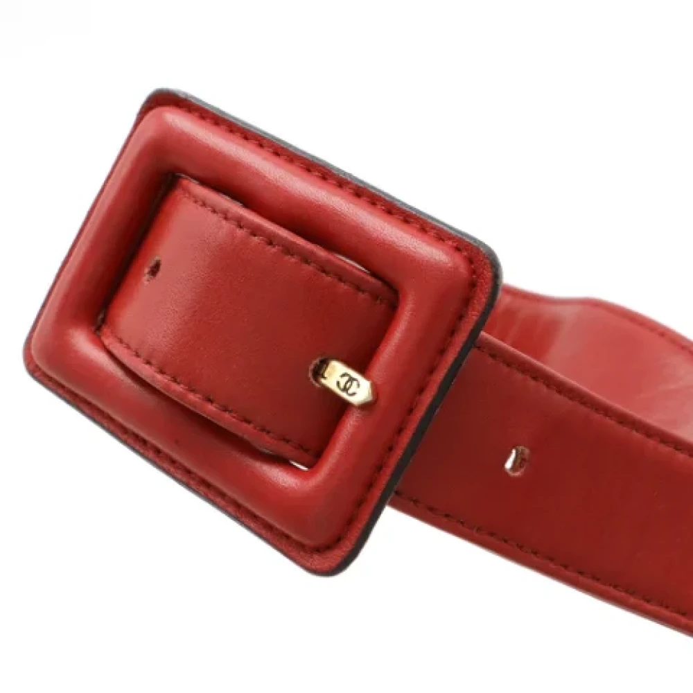 Chanel Vintage Pre-owned Leather clutches Red Dames