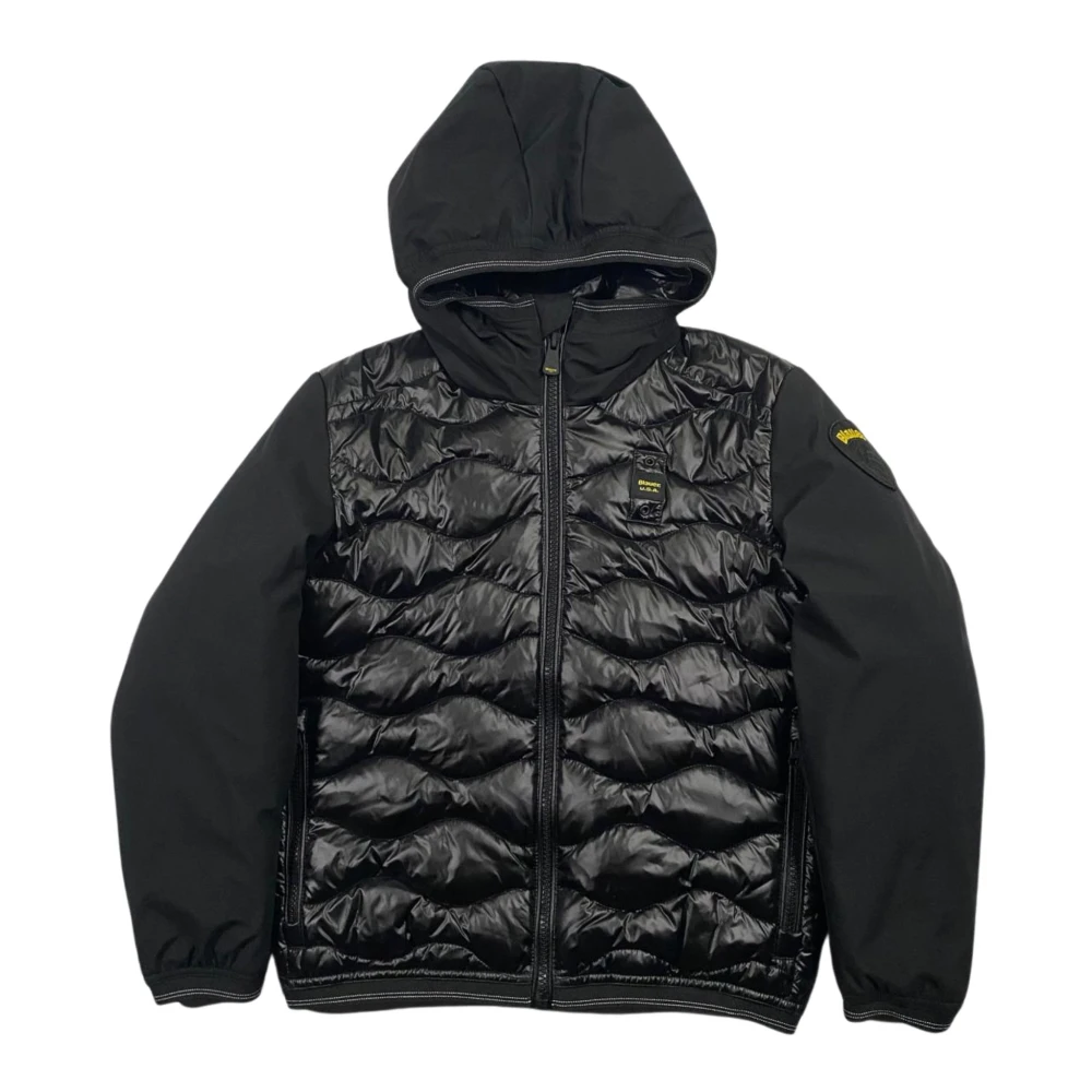 Blauer Boys Black Quilted Kids Coat With Hood - Winter Jackets - 4 Y - Kids