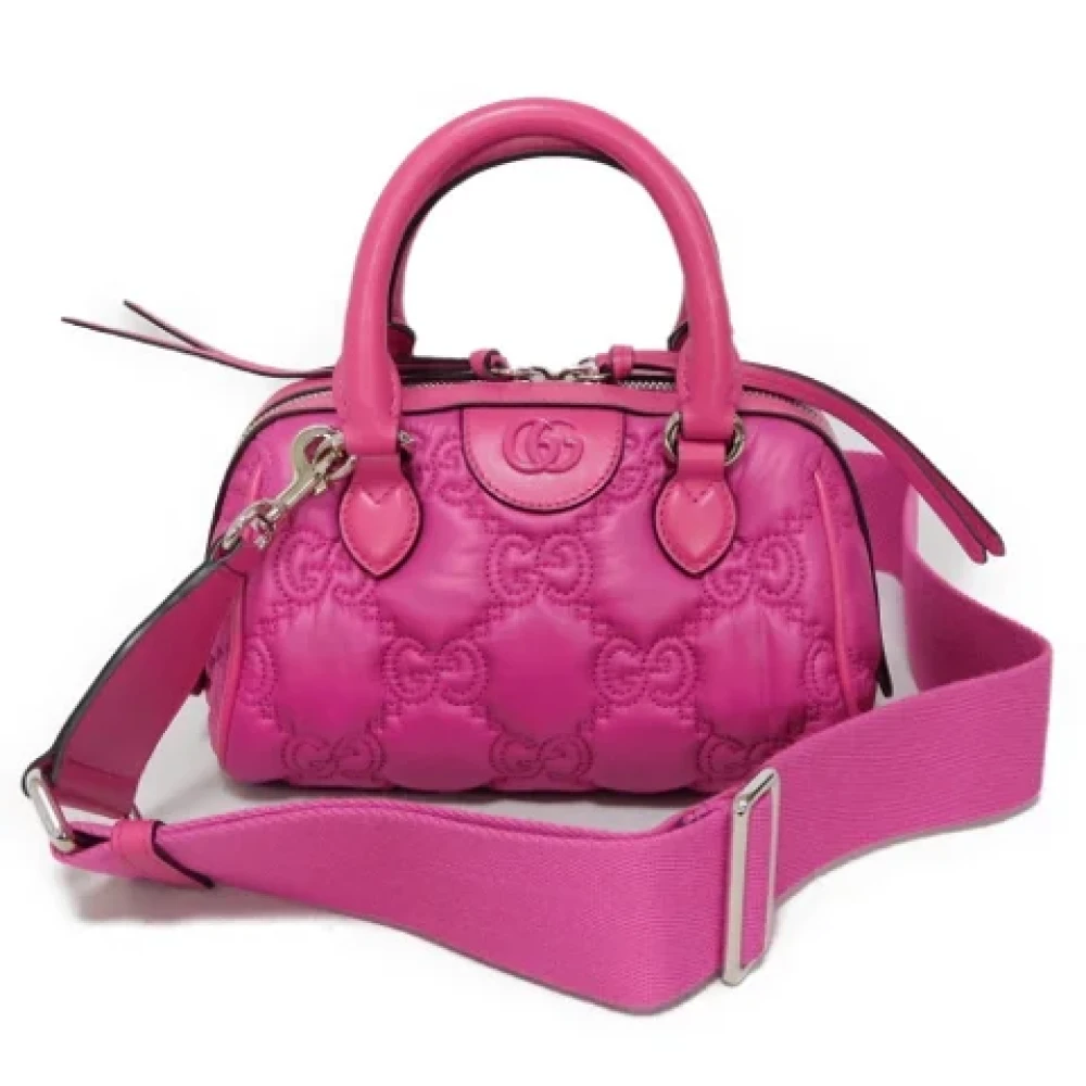Gucci Vintage Pre-owned Nylon handbags Pink Dames