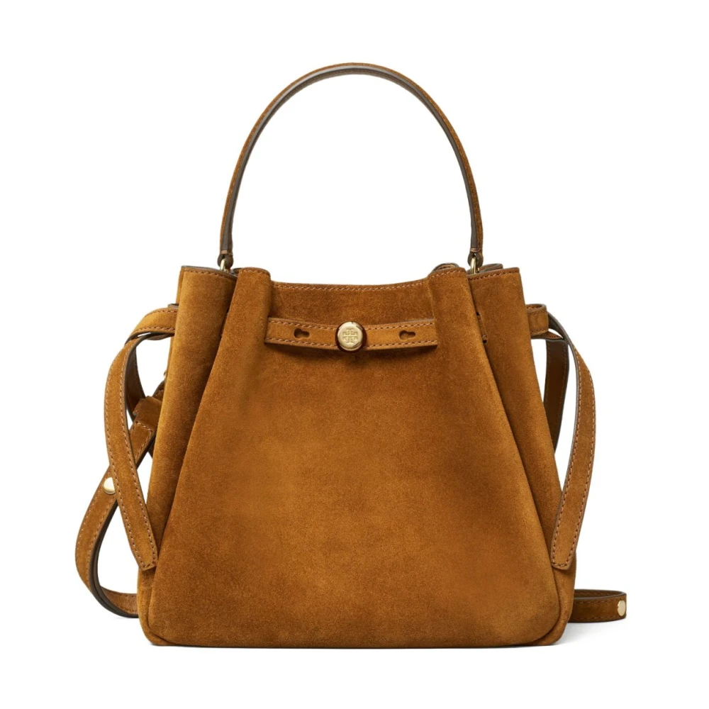 Tory Burch Women's Brown Romy Bucket Bag - Bucket Bags - One Size - Bags