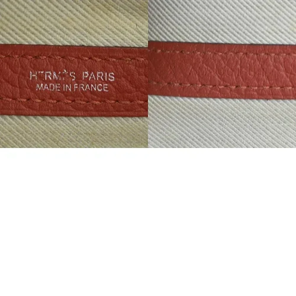 Hermès Vintage Pre-owned Leather handbags Red Dames