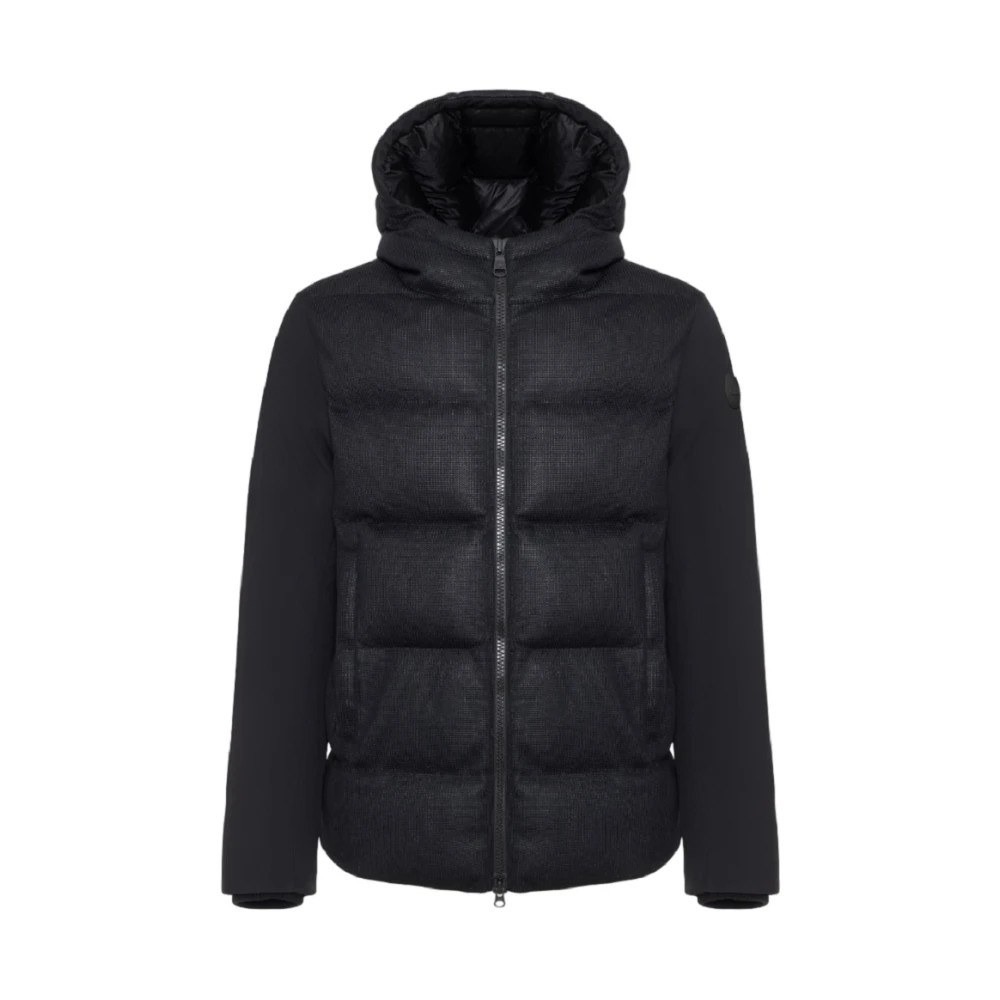 Colmar Zwarte herenjas met capuchon Black Heren