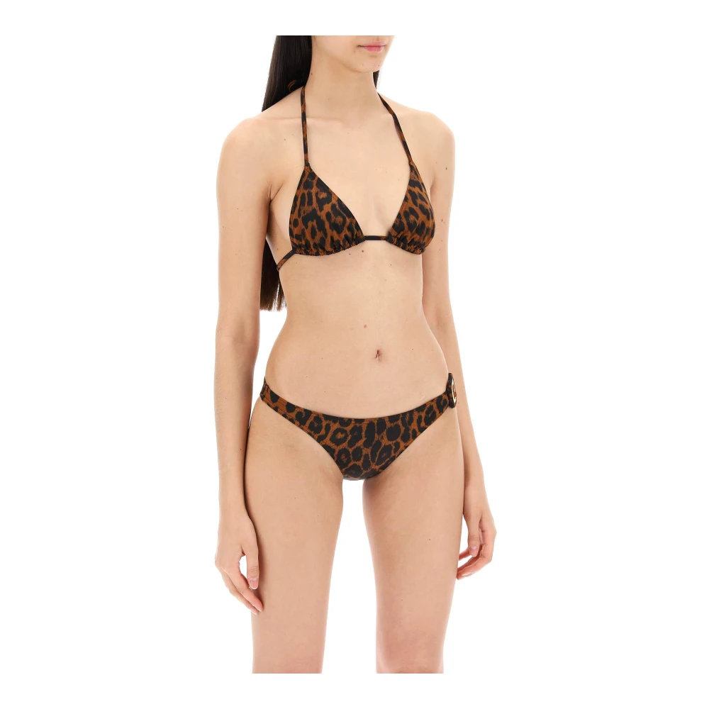 Tom Ford Leopard Print Bikini Set Brown Dames