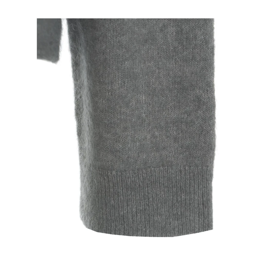Second Female Grijze Gebreide Drop Shoulder Sweater Second Dames Gray Dames