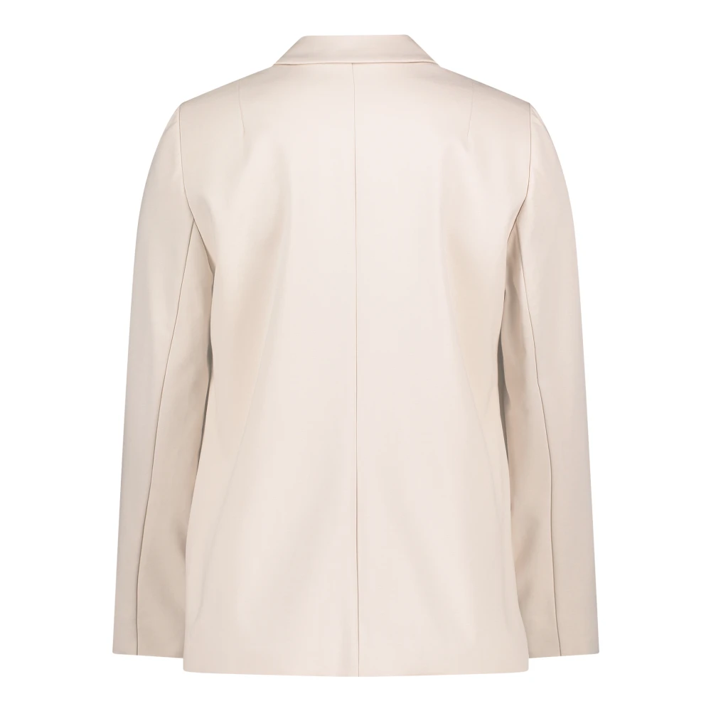Betty & Co Langblazer Chic Trend Silhouet Elegantie Zakken Beige Dames
