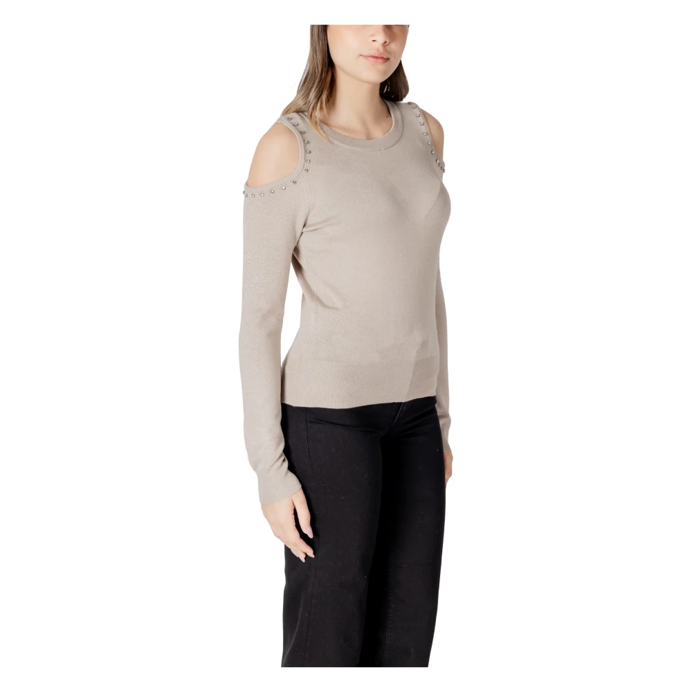 Only Beige Trui Lange Mouwen Beige Dames