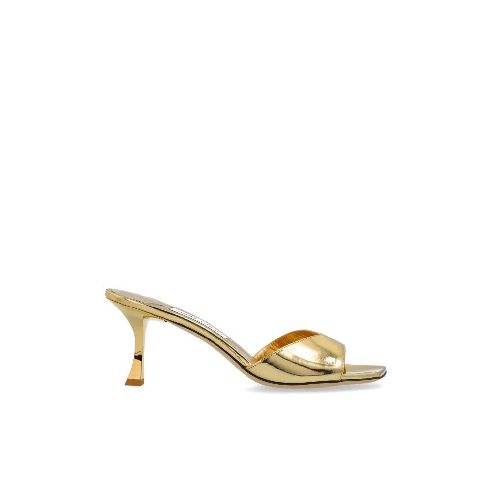 Jimmy Choo Women's Yellow Heeled Mules Skye